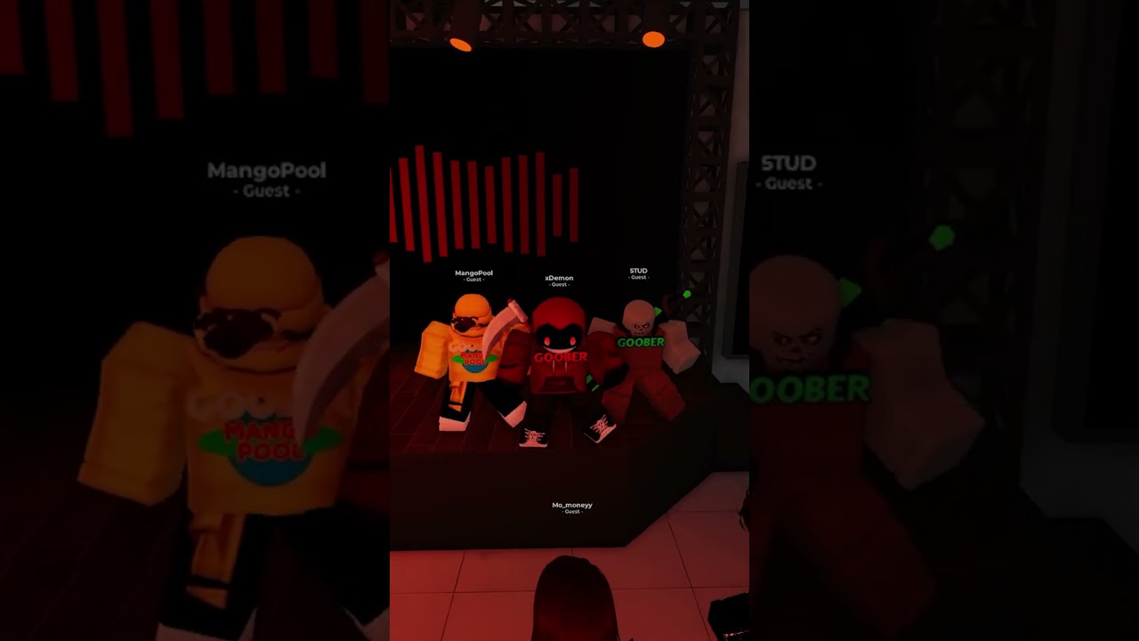 THE WHOLE GOOBER GANG DANCES... 🕺🔥 #roblox #thestrongestbattlegrounds #shorts