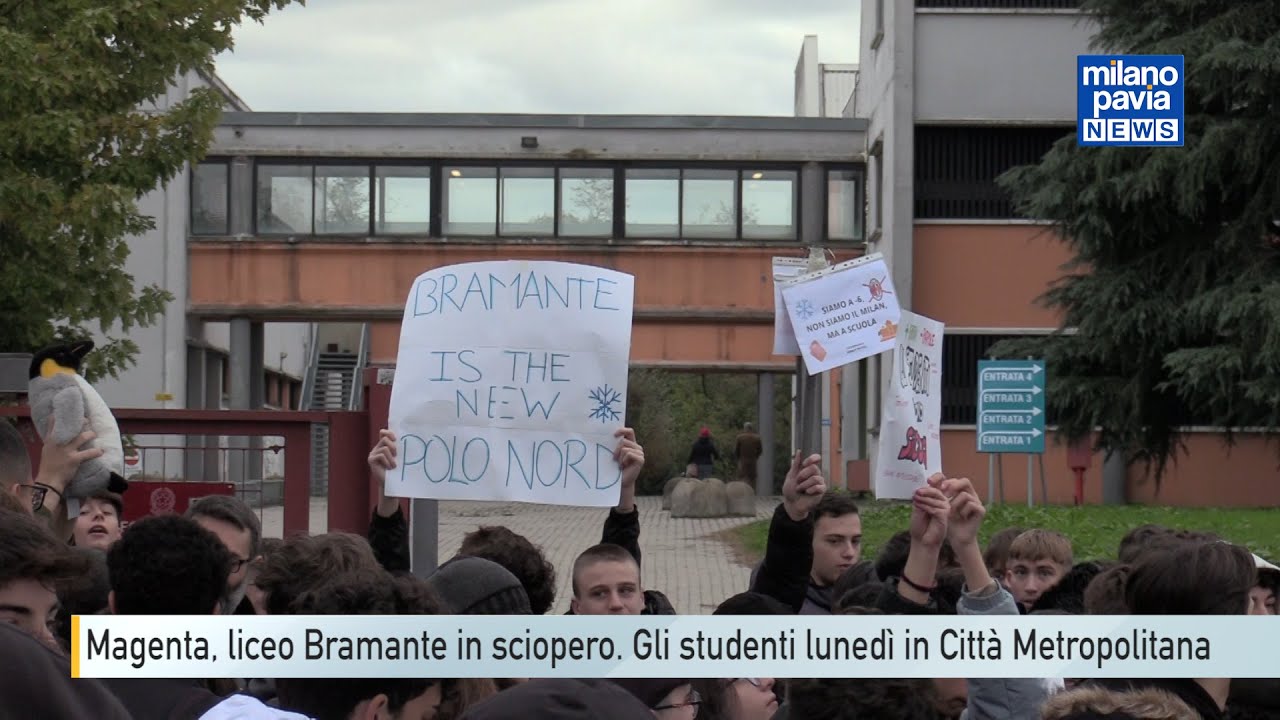 Magenta, il liceo Bramante ''cade a pezzi''. Studenti in sciopero. Lunedì saranno alla ex Provincia