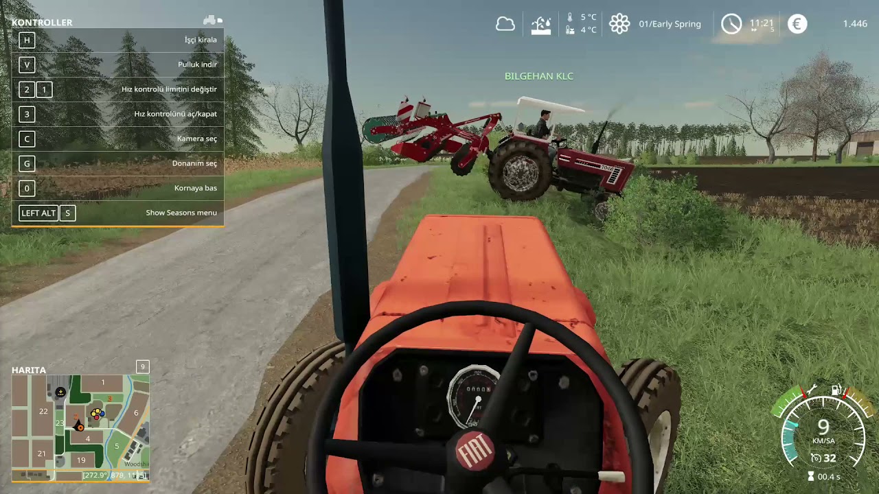 Farming Simulator 2019 Türk Fiat 70-56 & 480 lik ile Kazayağı Sürümü