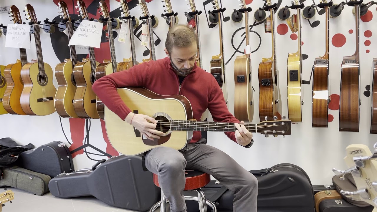 PROVA della CHITARRA ACUSTICA Folk ELETTRIFICATA Sigma SDR-28HE a cura di borsarionline.it