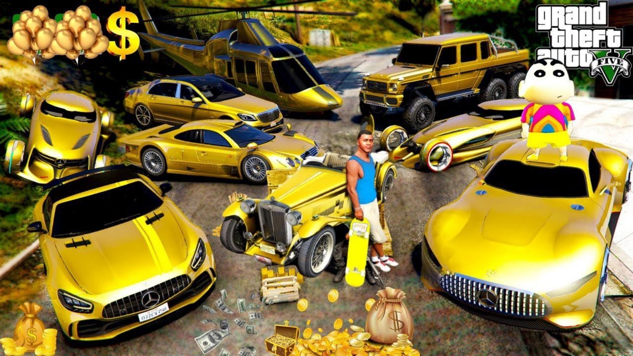 FRANKLIN TOUCH ANYTHING BECOME GOLD || EVERYTHING IS FREE IN GTA 5