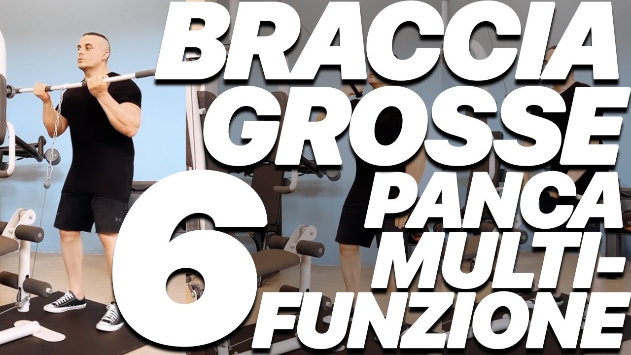Scheda Massa per Braccia Grosse con la Panca Multifunzione: 6 Esercizi a Casa