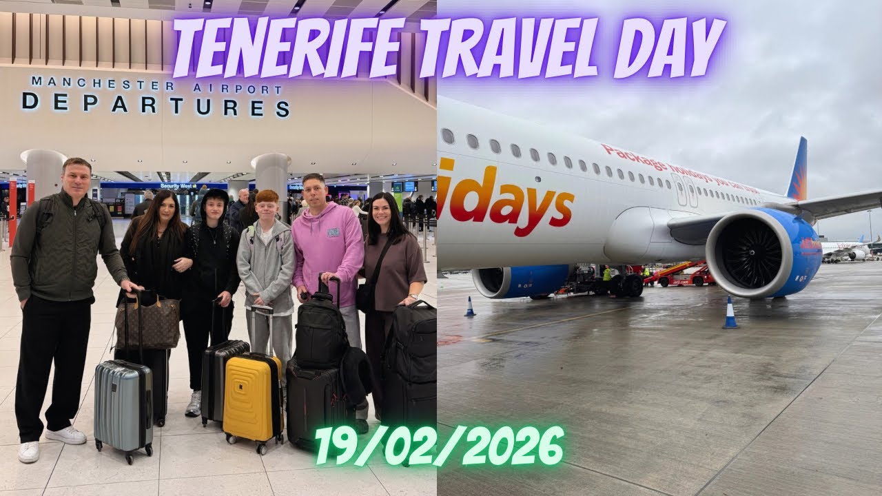 Tenerife Travel Day | 19/02/2026 | Flying From Manchester Airport T2 With JET2 💚✈️☀️