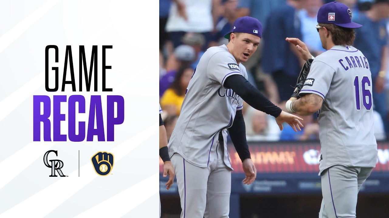 Rockies vs. Brewers Game Highlights (7/24/26) | MLB Highlights