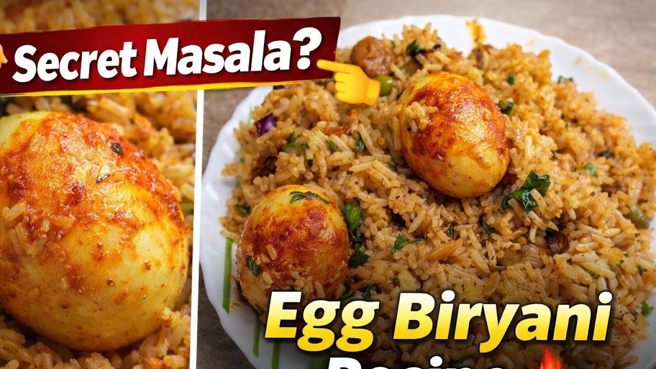 Hotel Jaisi Egg Biryani Ghar Par 😋 | Easy & Tasty Recipe 🔥