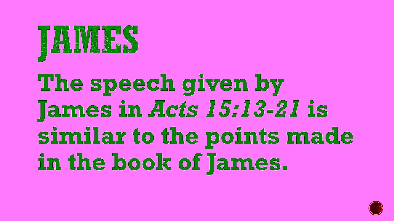 Introduction to James
