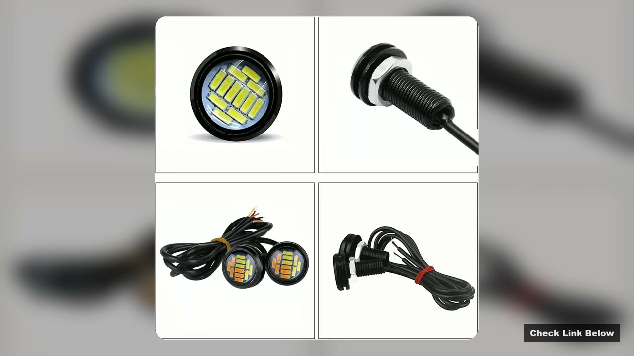 23mm 12 LED Car Eagle Eye Light 12V Daytime running lights Backup Marker Parking Signal Fog Lights W