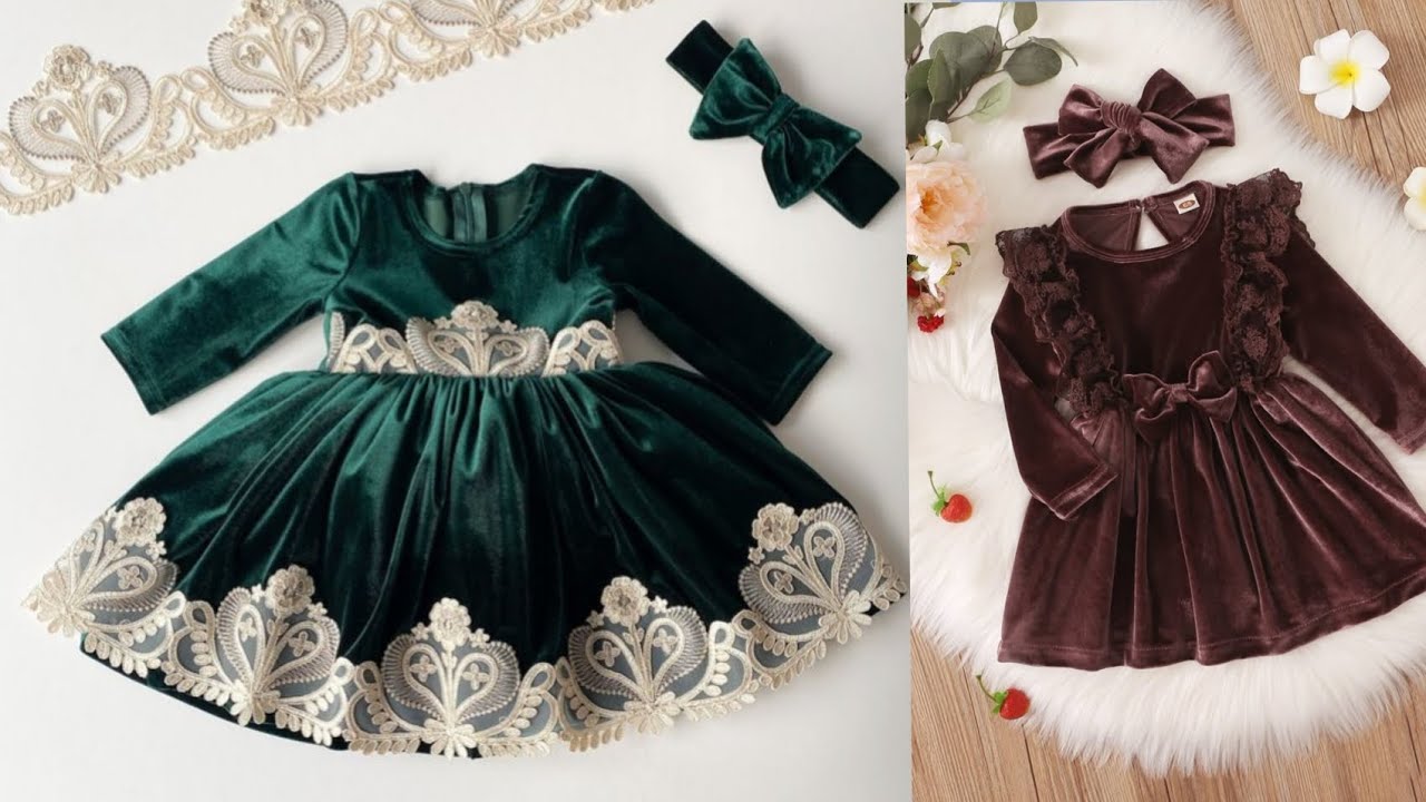 33+VELVET KIDS MAXI FROCK COLLECTION 2026|@DSClothesDesigning #foryou #winterkidsfrock