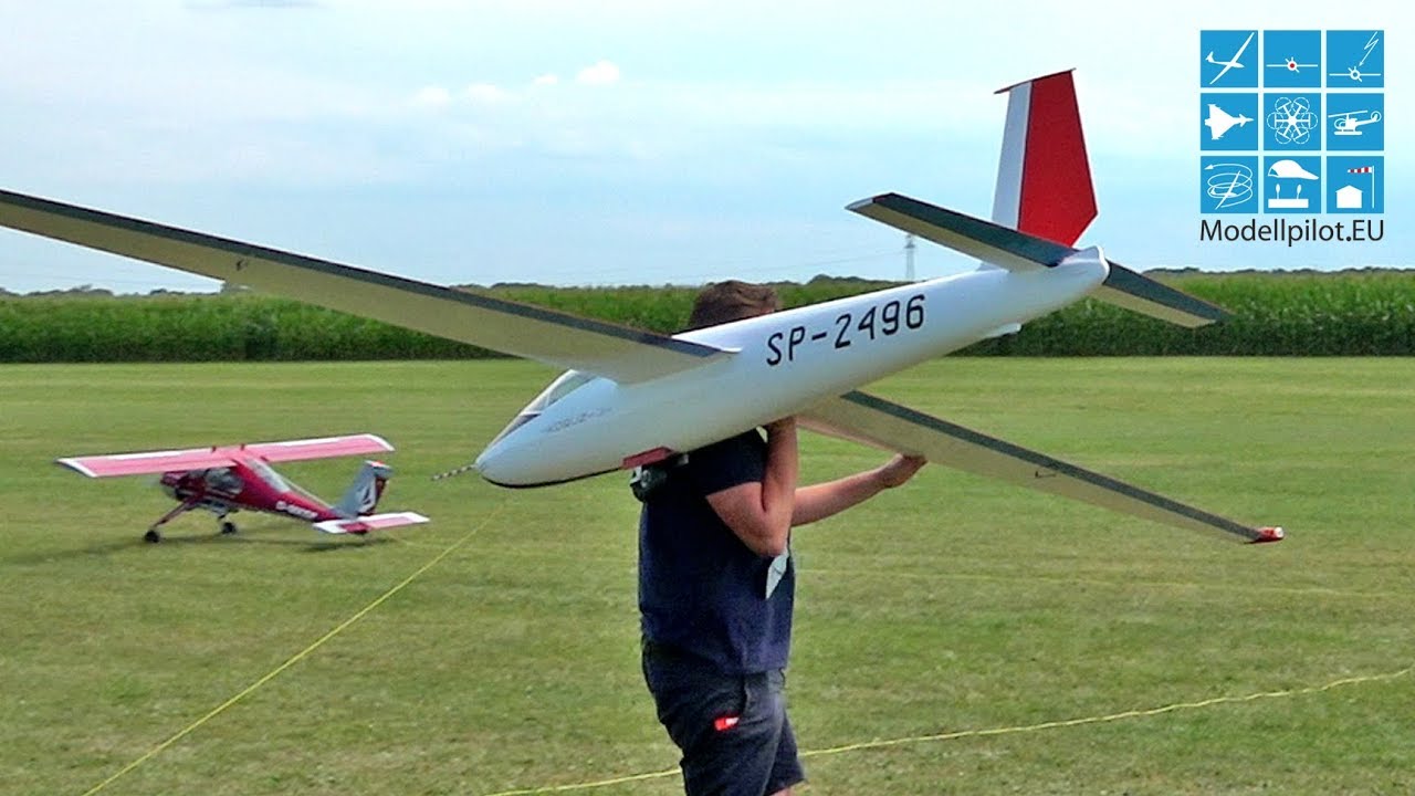 MÜ-28 & SZD-21 KOBUZ 3 RC SCALE GLIDERS AIRSHOW DG-FLUGMODELLBAUTECHNIK PATRICK GEORG & TIMO HEHR