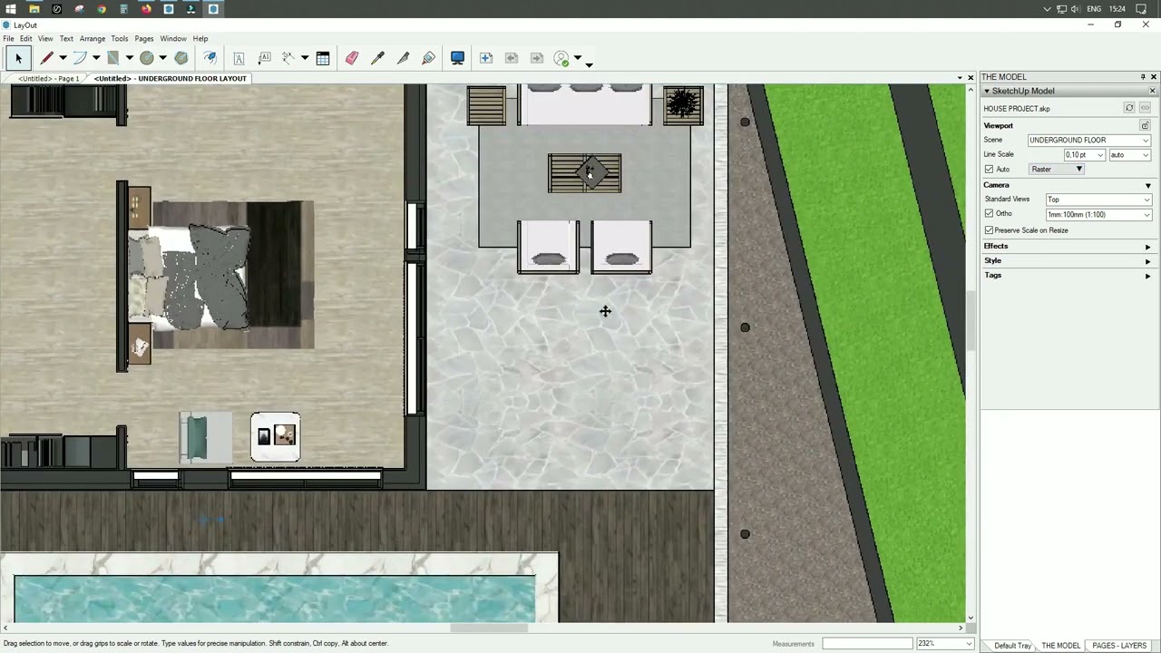 SketchUp to LayOut – Creating Scaled Floor Plans, Sections & Drawing Pages