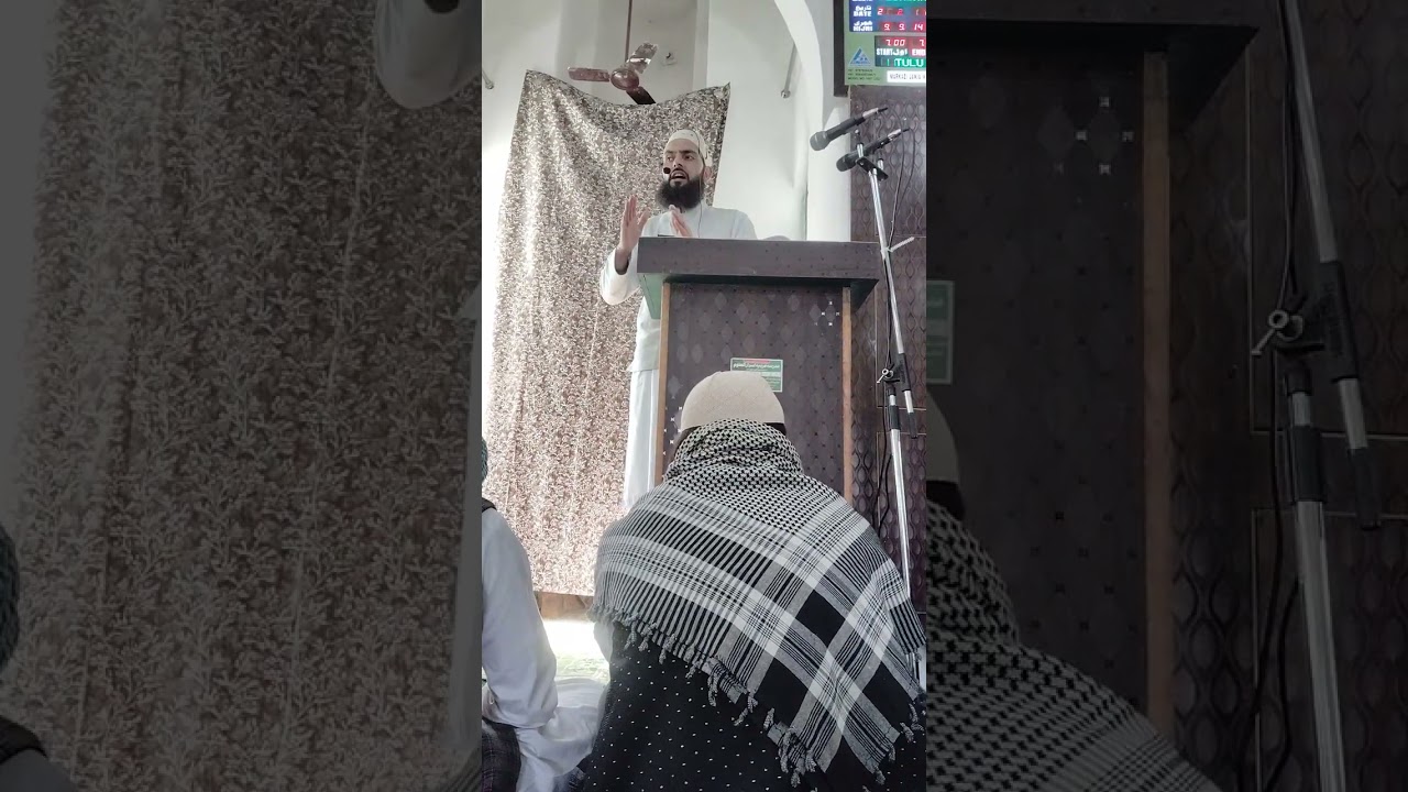 New Juma Bayan Moulana Nawab Azhari Sab Markazi Jama Masjid Muhammed Ya Bus Stand Dharam YAM 