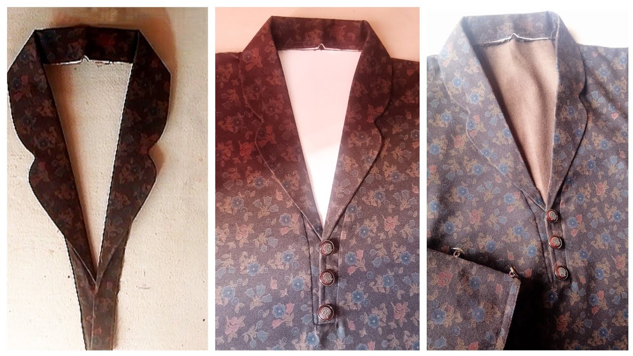 Coat collar|coat collar bnany ka tareeka|coat collar cutting and stitching 