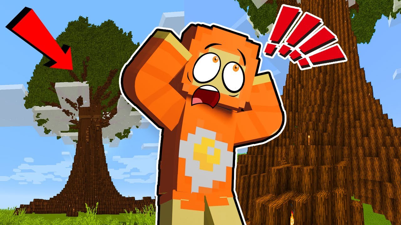 ปีนต้นไม้ยักษ์ ใน Minecraft