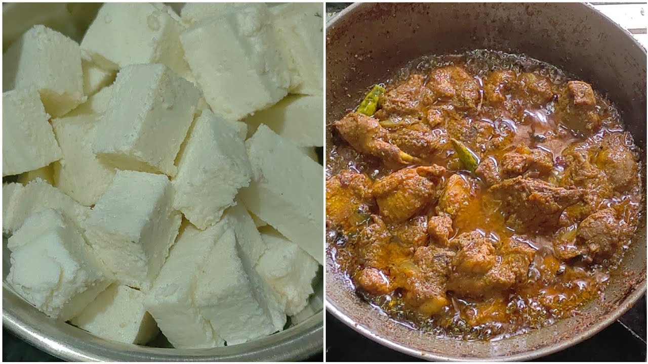 ଆଜି Sunday Special ପନିର ଆଉ କୁକୁଡ଼ା ଝୋଳ୍ / Sunday Lunch Special Chicken Curry & Paneer @ANSVlogs9255