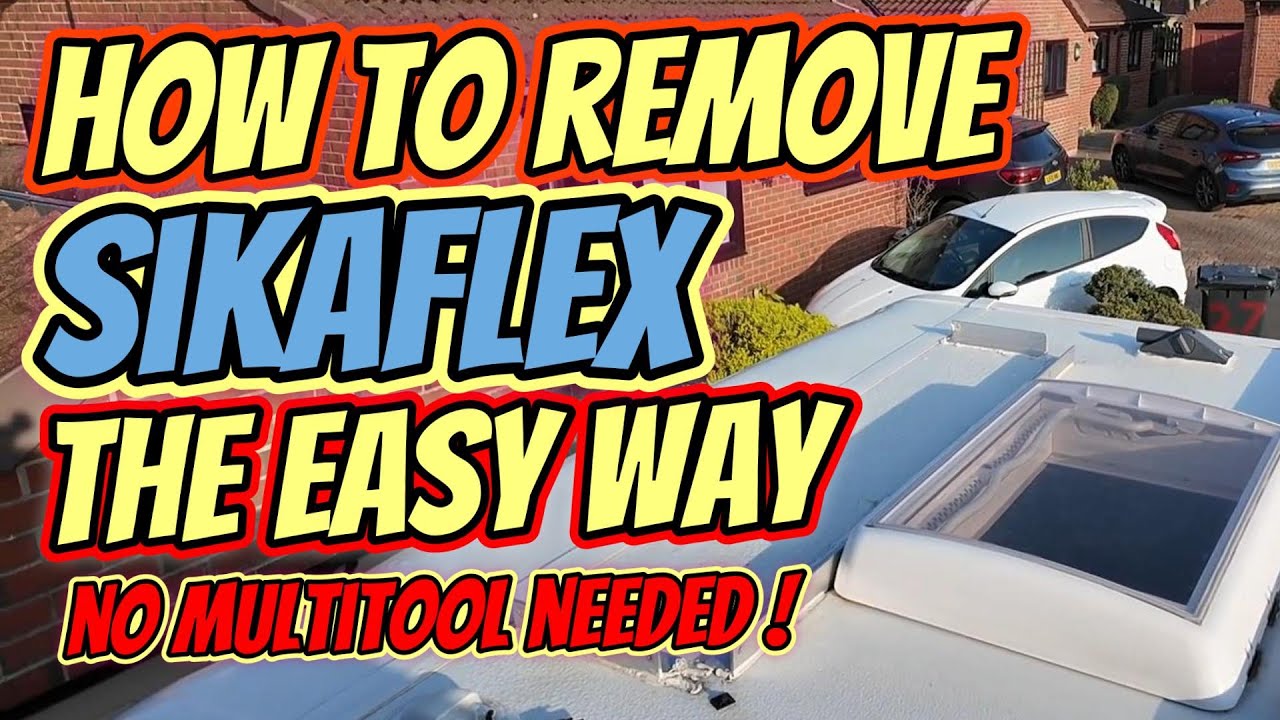 How to remove SIKAFLEX 522, OR ANY OTHER super strong sealants from a MOTORHOME ROOF THE EASY WAY