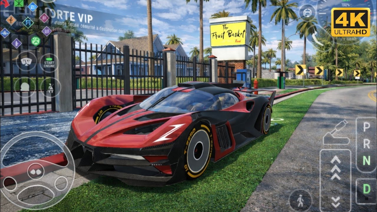 Car parking Driving school Gameplay Bugatti Bolide 4k Ultra Graphics Test Drive 