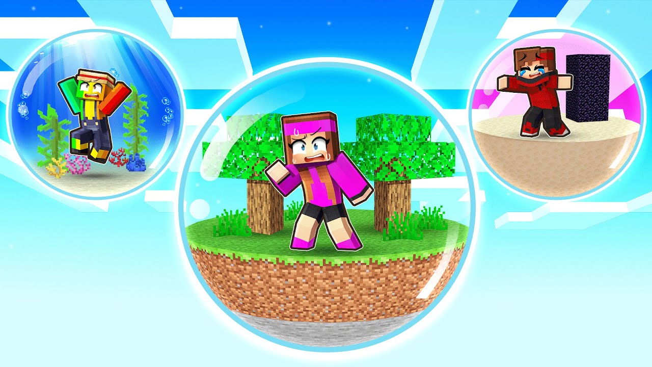 Bloqué dans une BULLE sur Minecraft !