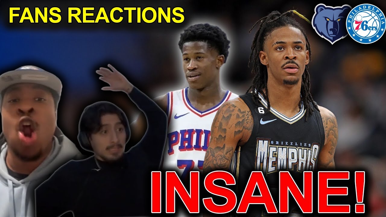 NBA fans reaction to VJ Edgecombe’s GAME WINNER as Ja Morant drops 40 in 76ers vs Grizzlies 😱
