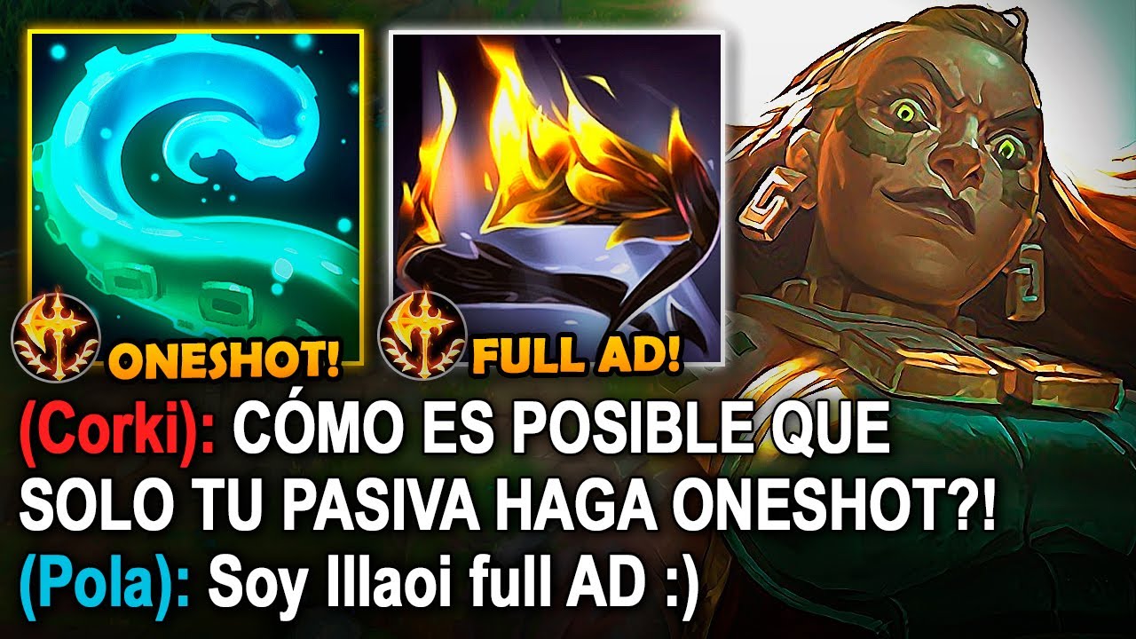 Illaoi pero solo la pasiva quita el 200% de vida con esta buill full ad