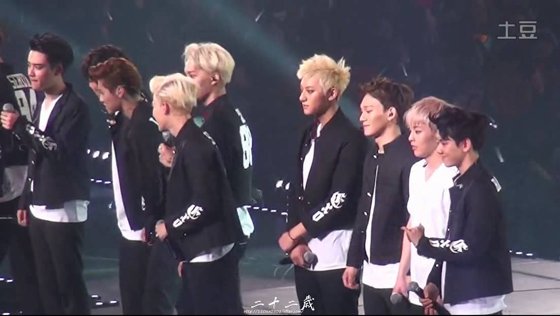 140413 exo in japan  ending TAO focus
