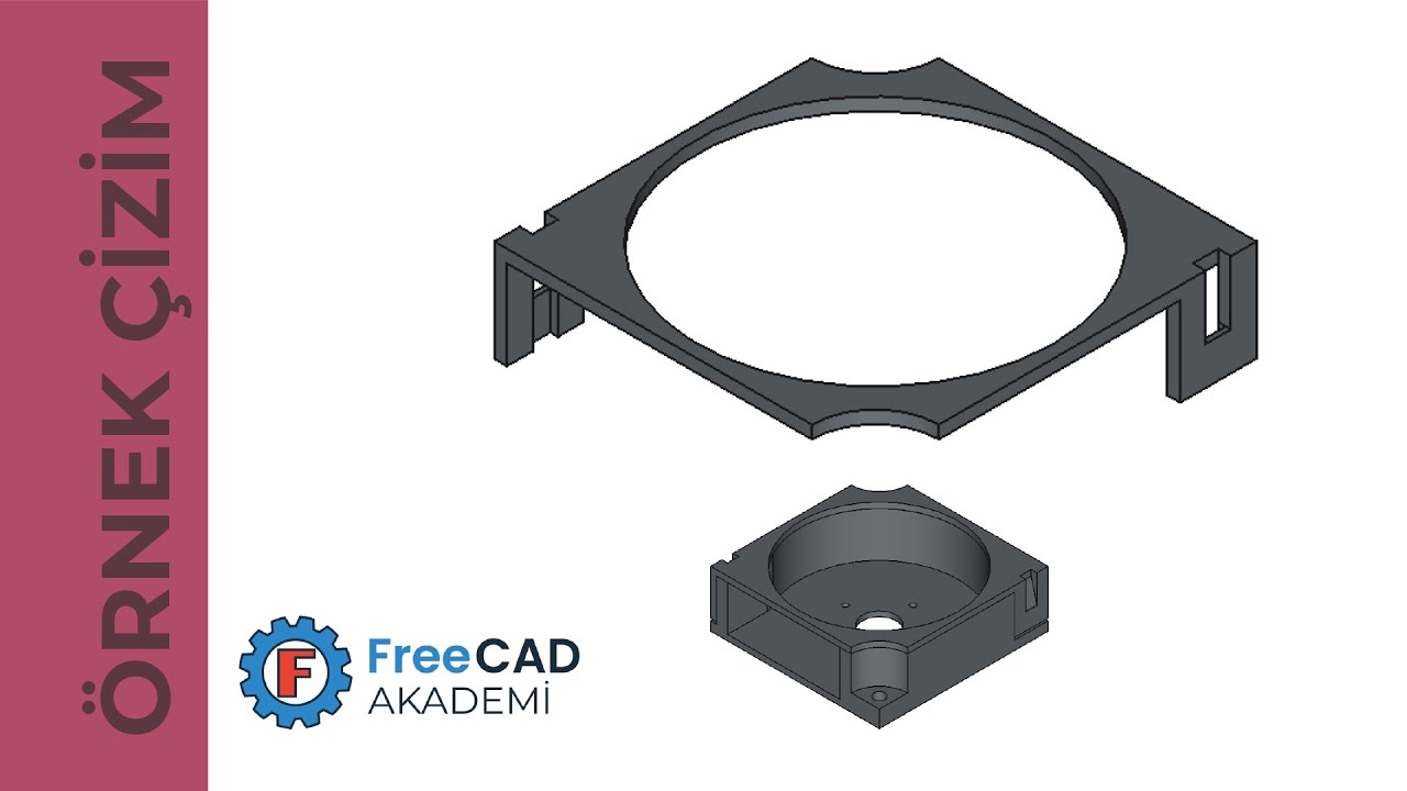 FreeCAD Örnek Parça Çizimi Dersi