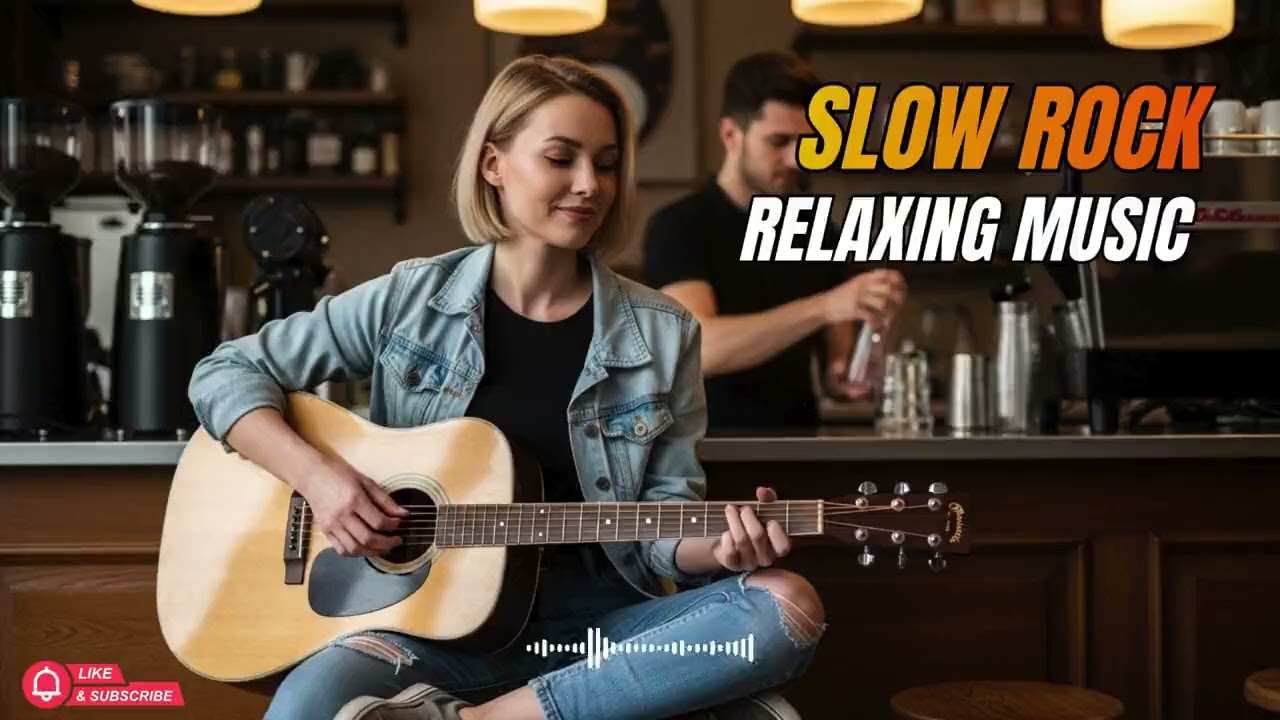 Slow Rock Rainy Night – Calm Guitar Music for Cozy Atmosphere