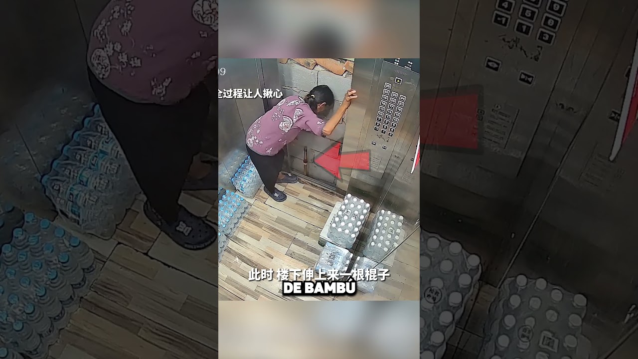 &iexcl;Esta Mujer Qued&oacute; Atorada En El Elevador! 😱