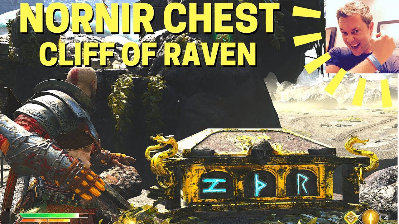 God of War: Nornir Chest at Cliff of Raven (The Lake of Nine)
