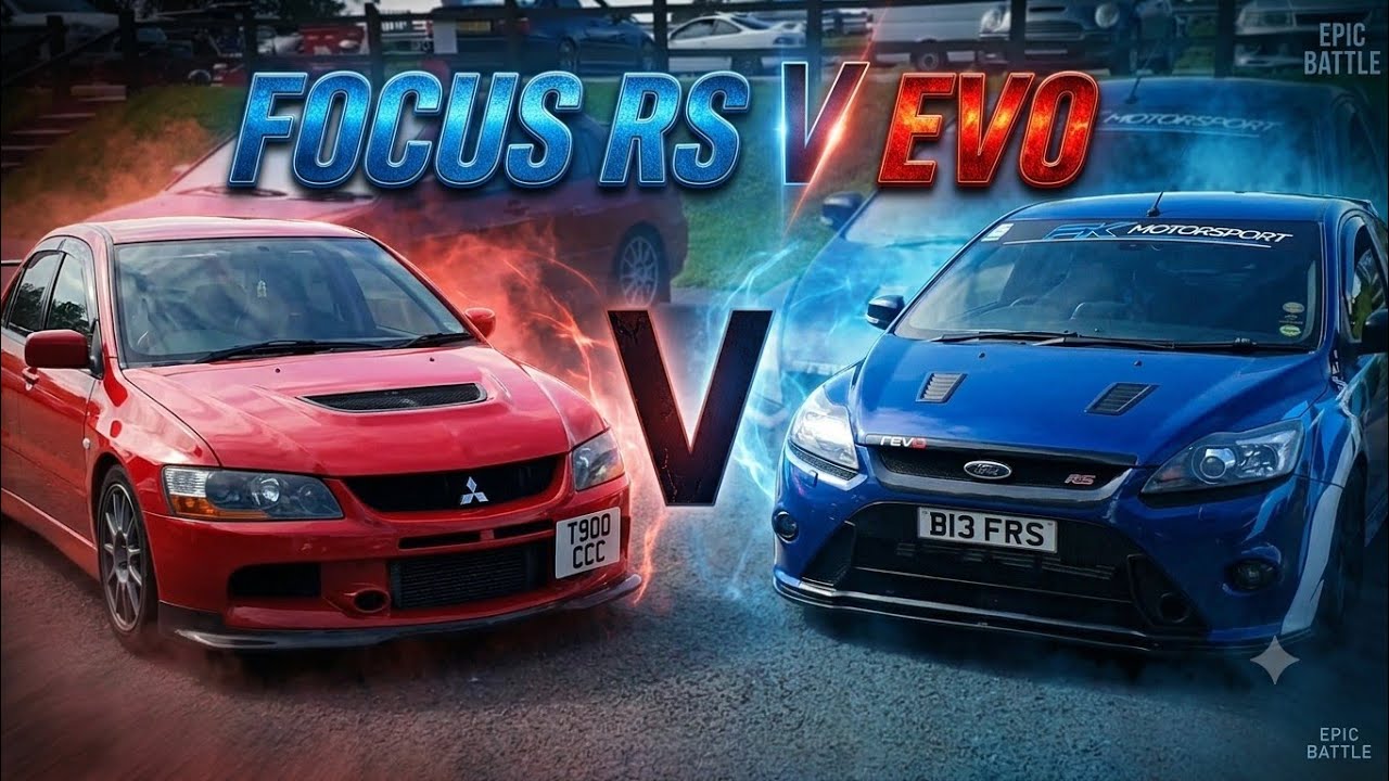 Mk2 Focus Rs 410bhp & Mitsubishi Evo 9 420bhp Cadwell Park