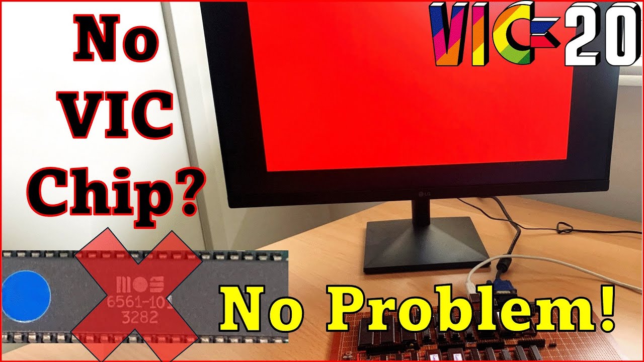 VIC 20 build.  Raster generator HSYNC and VSYNC