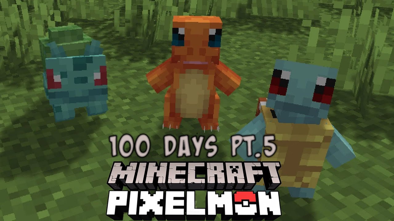 I Spent 100 Days With My Friends in Pok&eacute;mon Minecraft Vs Rivals (Pixelmon)