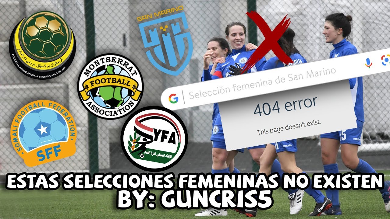 5 países que NO TIENEN una SELECCIÓN FEMENINA de FÚTBOL