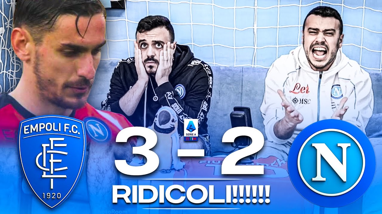 🤬 SIAMO RIDICOLI!!! EMPOLI 3-2 NAPOLI | LIVE REACTION NAPOLETANI HD