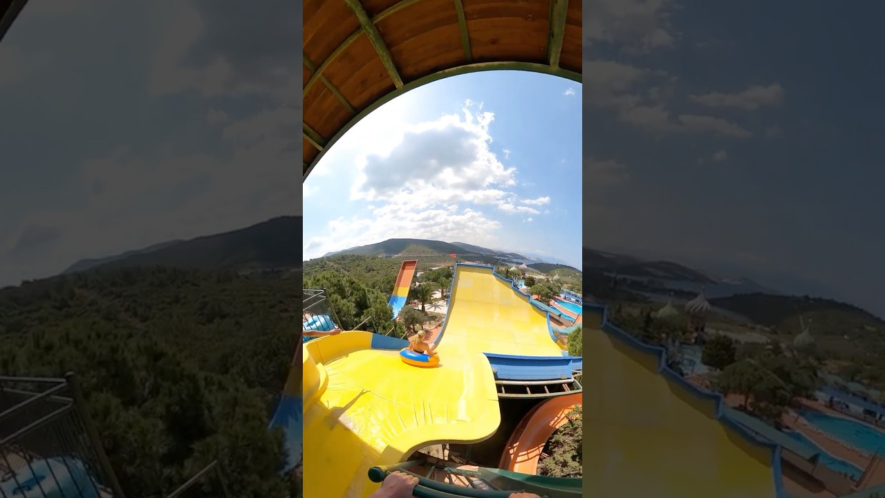 Adaland Aquapark Walk to Hillside Slide XL single Tube Water Slide #Shorts