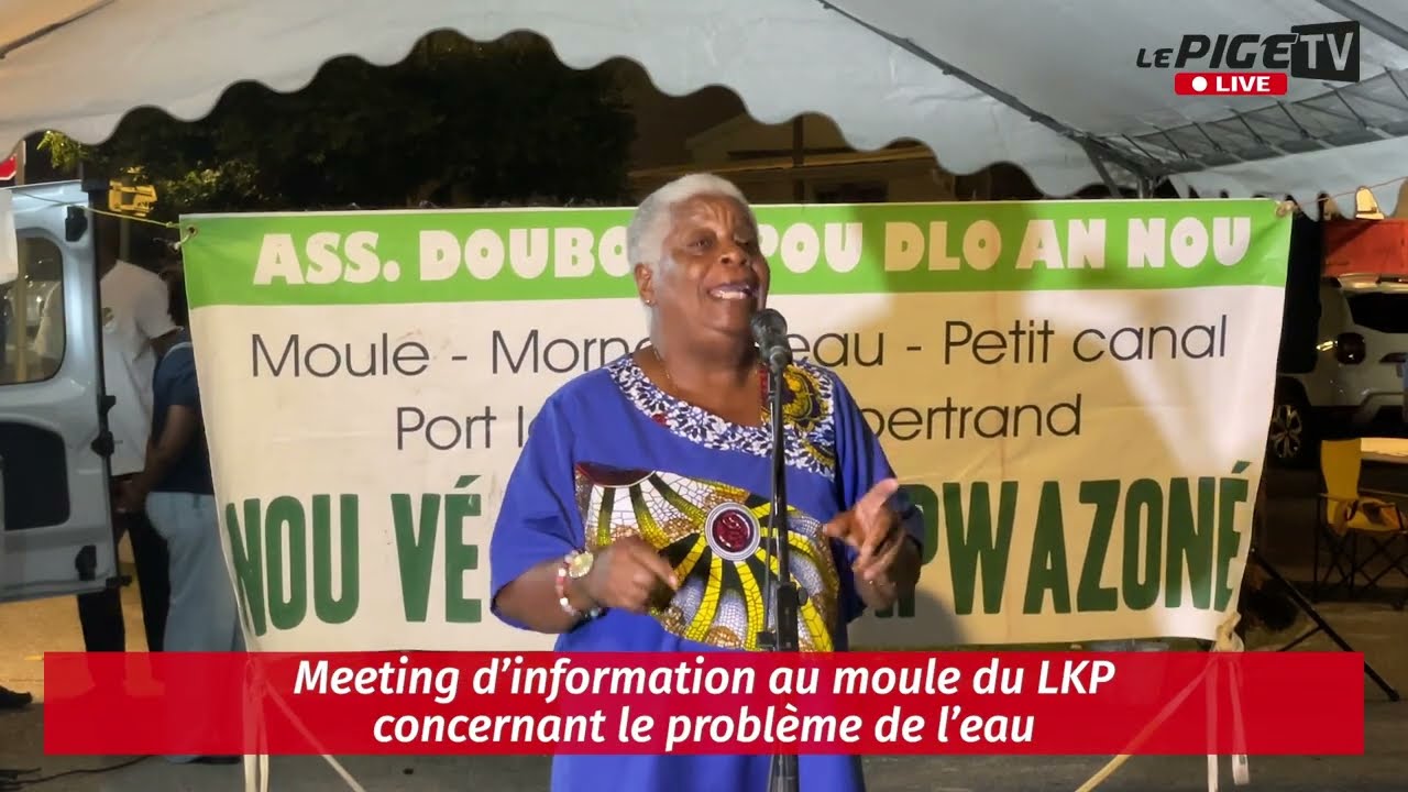 LIVE - Meeting d’information au moule du LKP concernant le problème de l’eau
