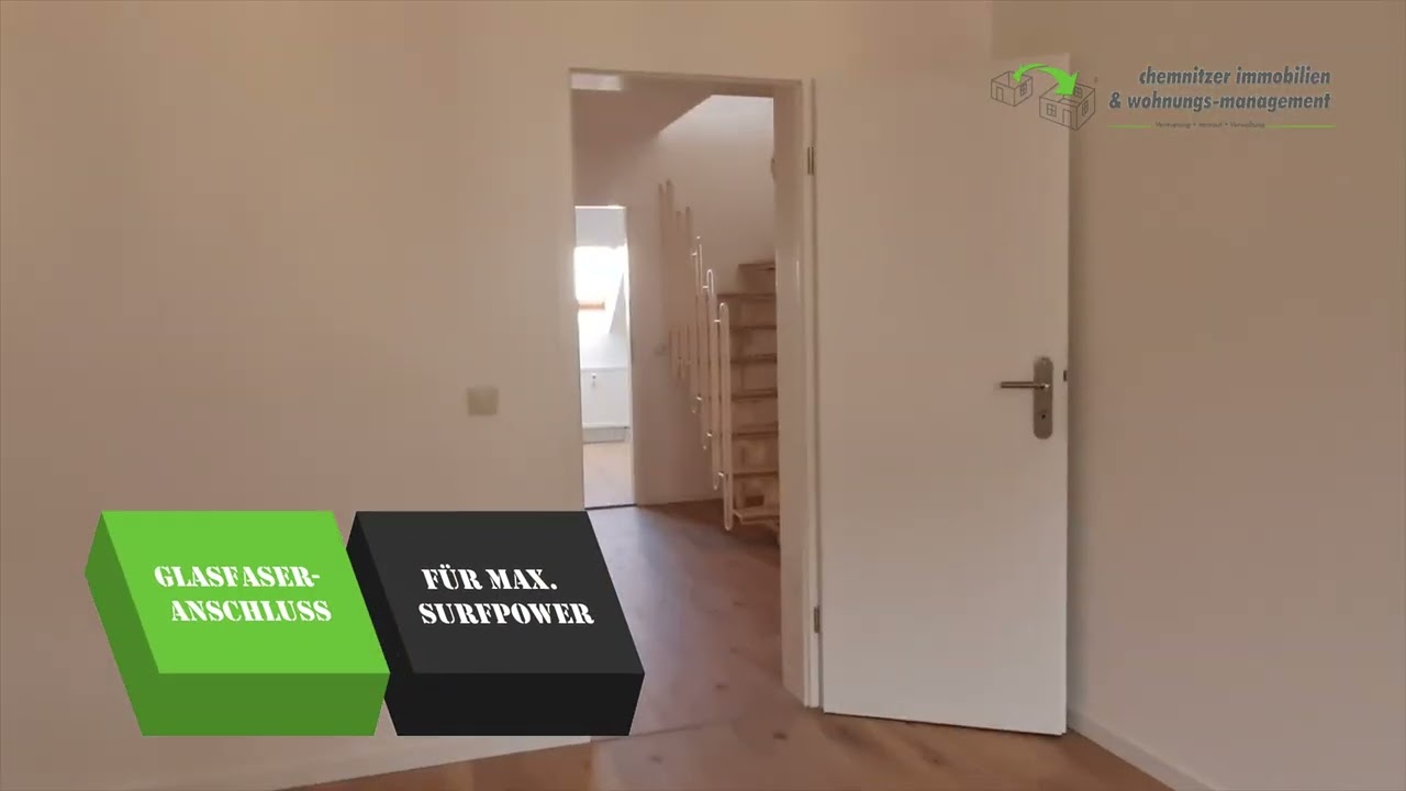 Frisch renovierte 4-Raum-Maisonettewohnung mit neuer Einbauküche, Waschmaschine & sonniger Galerie