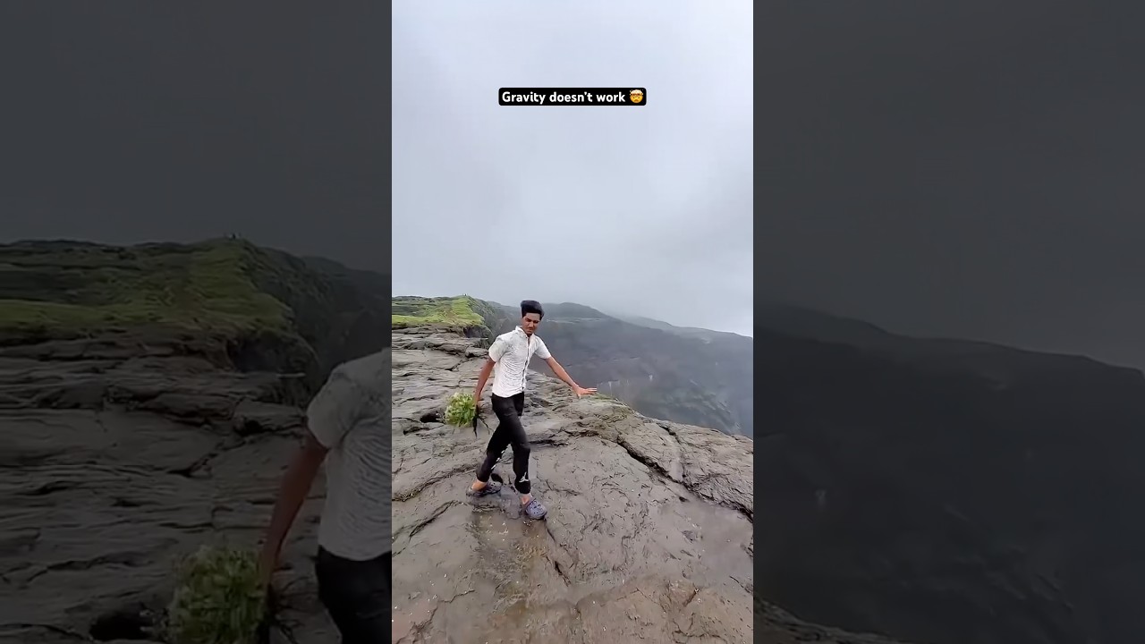 Gravity doesn&rsquo;t work ?🤯 #maharashtra #mansoon #travel #trakking #viral