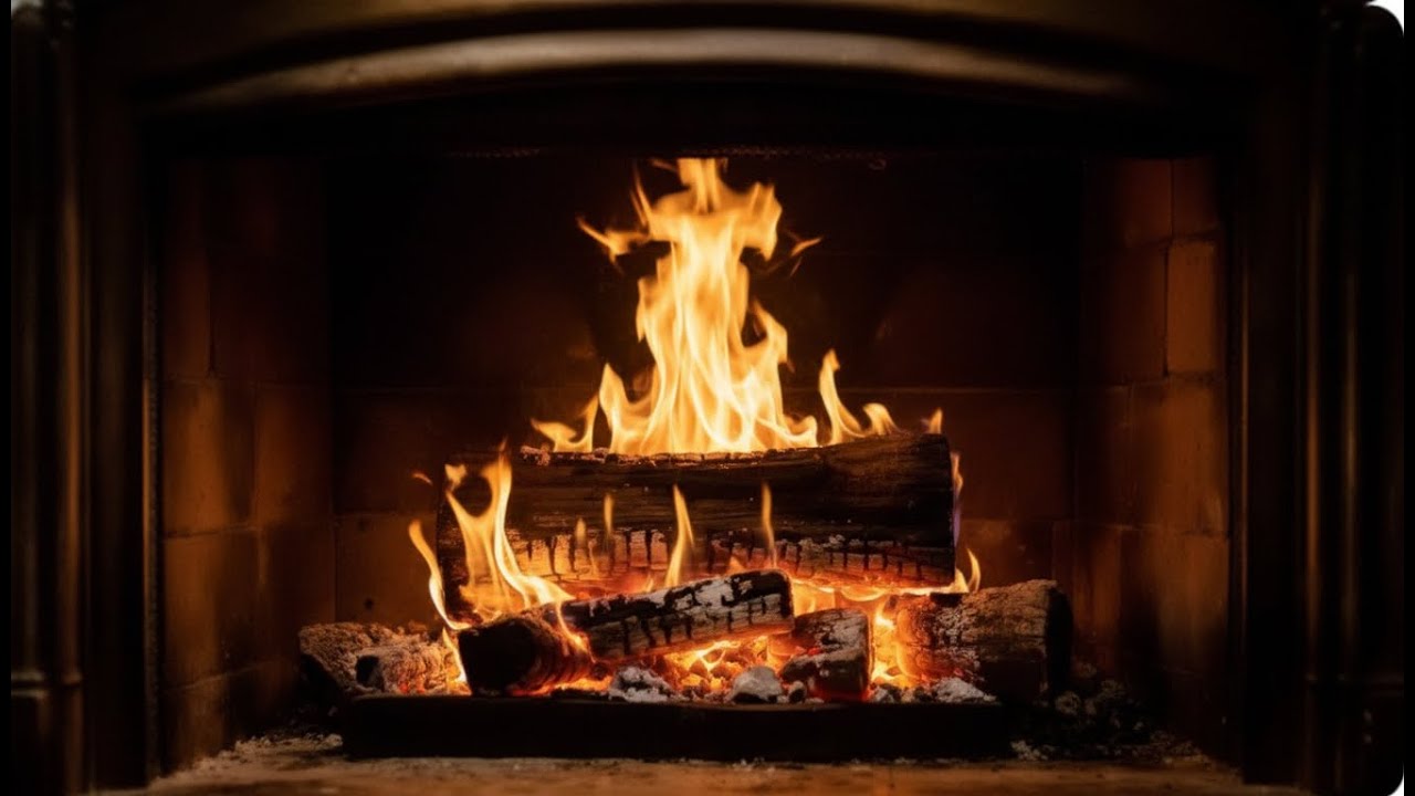 Classic Fireplace (10 Hours) - Just Leave It On. (Natural Sounds for Deep Relaxation & Calm)