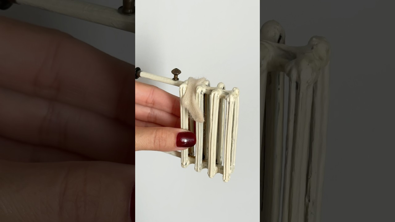 Сделала Батарею для диорамы &laquo;Бабушкина спальня&raquo; масштаб 1:6 #asmrdiy #asmrvideo #miniature #diorama
