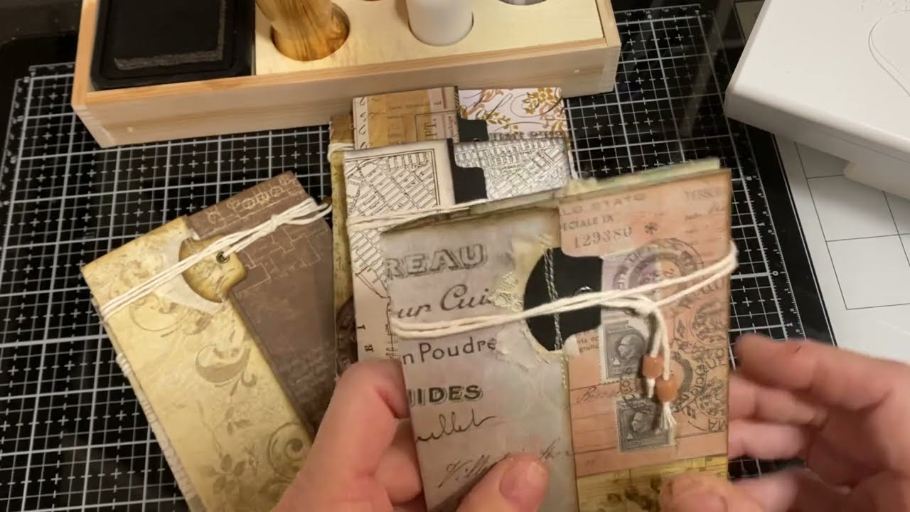 Notebook construction revisited; making a 4” x 6” notebook with one sheet of 12” x 12” paper.