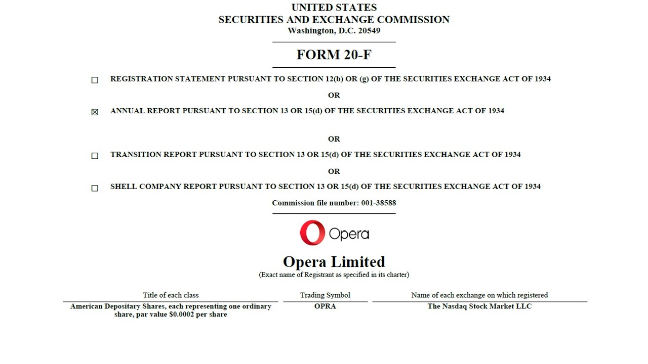 [OPRA] Opera: stock analysis and intrinsic value