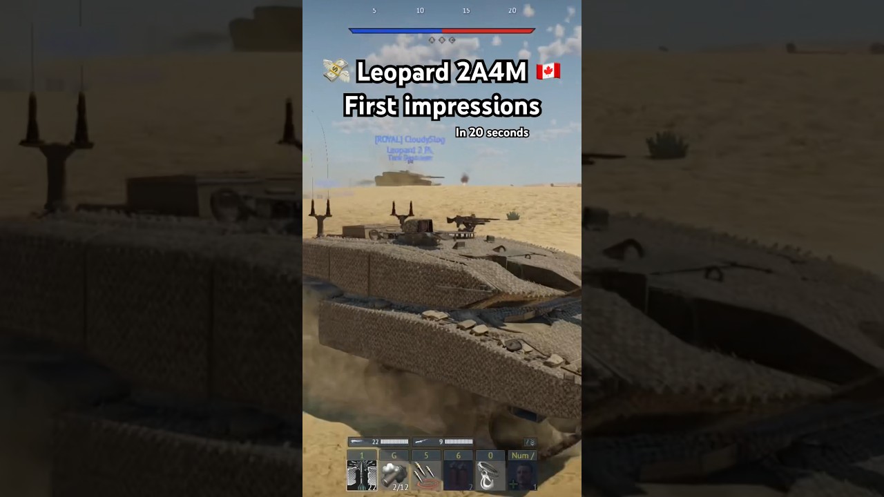 💸🇨🇦🇩🇪 Leopard 2A4M CAN first impressions #warthunder #gaming