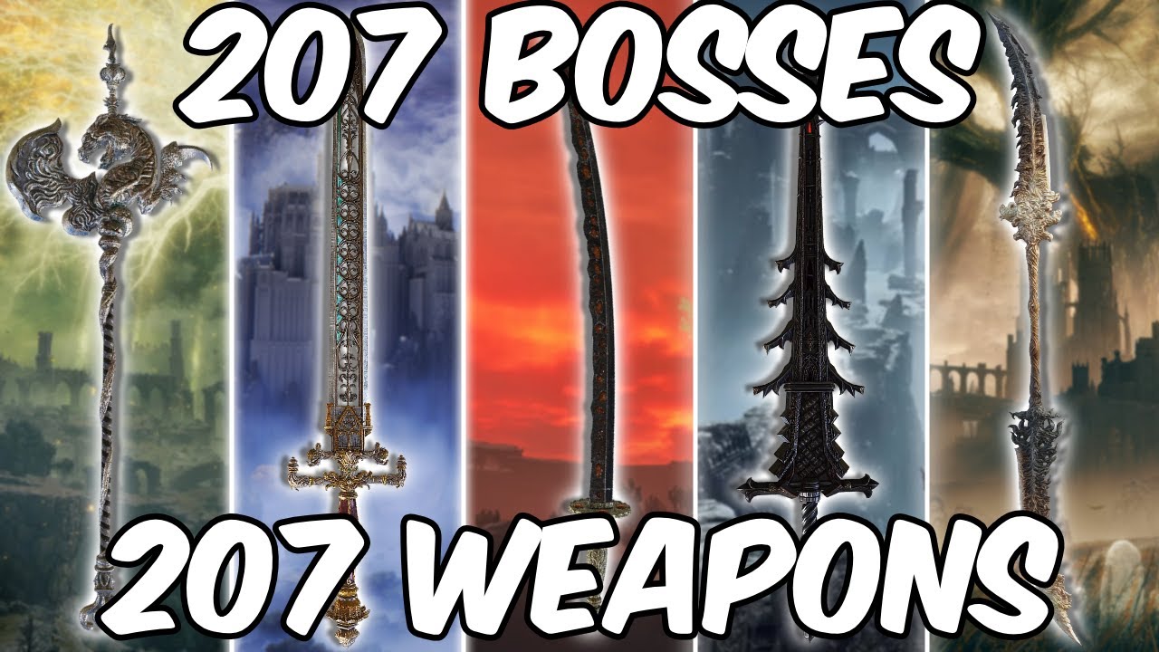 Beating Every Boss in Elden Ring with a Different Weapon