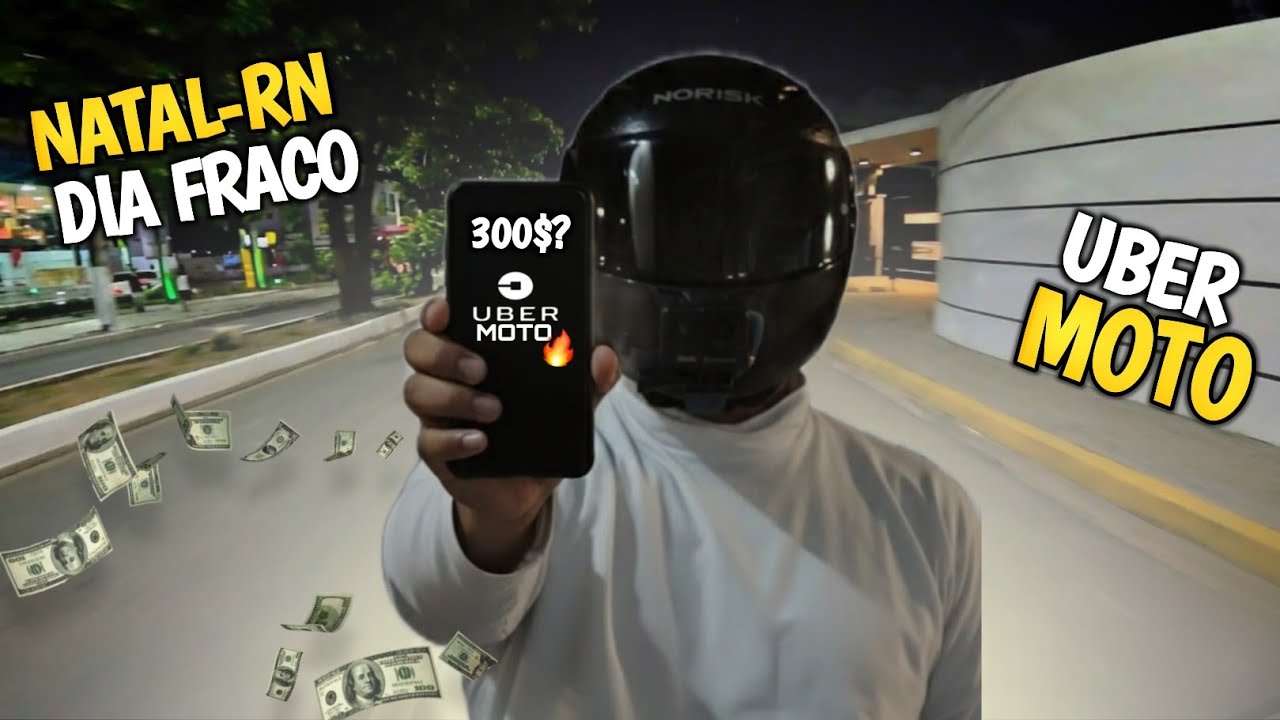 UBER MOTO- RODEI NO DIA FRACO AQUI EM NATAL-RN