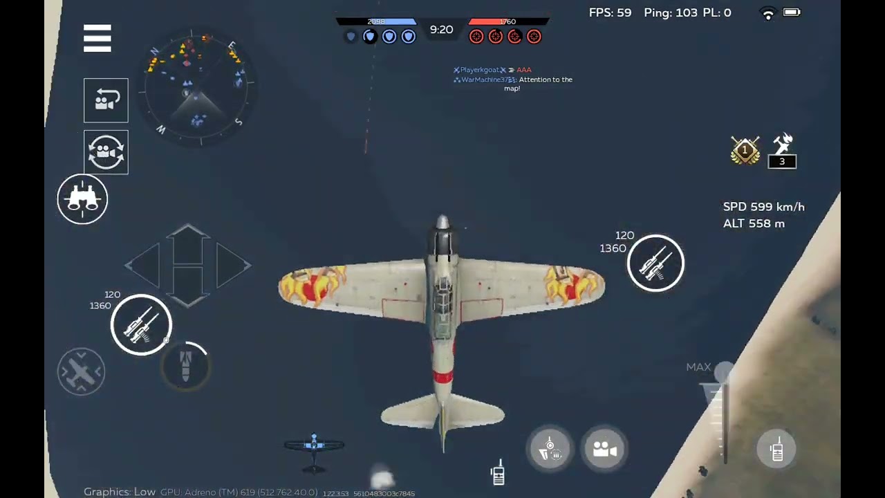 A6M2 mod.11, Ki-61-I ko, A6M2, Ki-44-II hei, Air Battle #WTM 