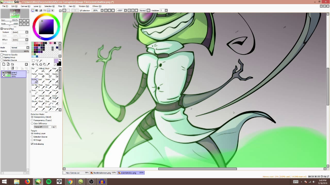 HOW TO CHEAT AT LINEART IN SAI | Smooth easy lines with Vector/Linework Layers