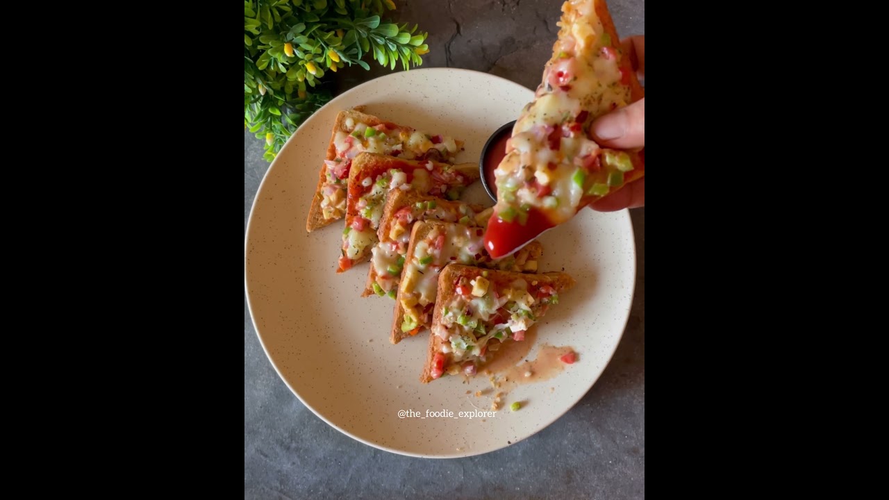 Open Toast Sandwich | Sandwich Recipe | Breakfast Ideas | Vegetable Sandwich