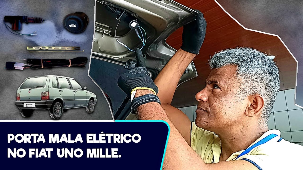 Instalação porta mala elétrica no Fiat Uno Mille. Passo a passo. 🚙🪛