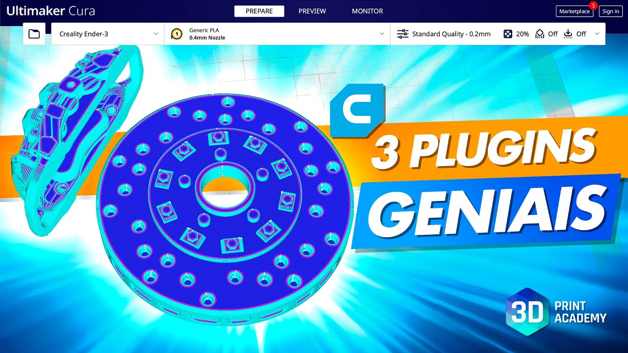 Mais 3 PLUGINS GENIAIS do Cura para sua Impressão 3D