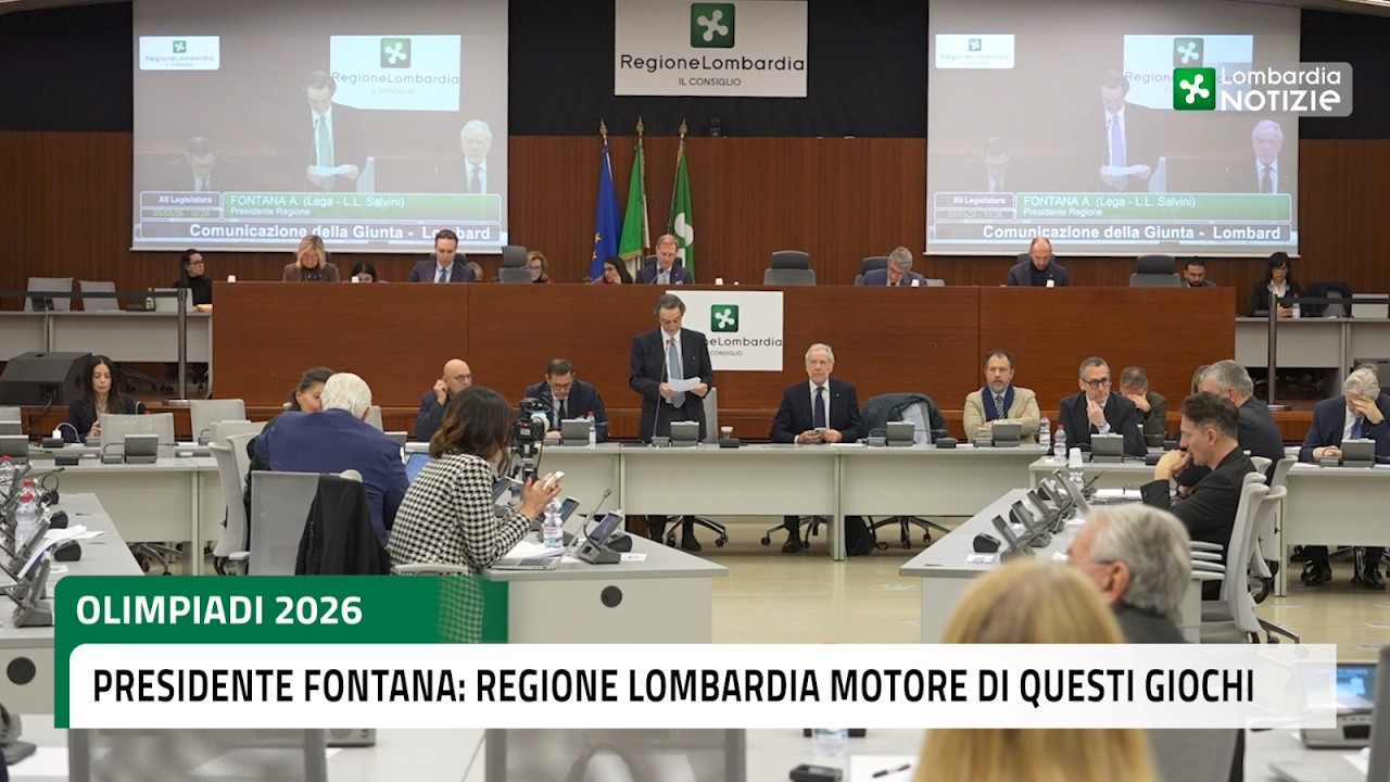 Olimpiadi 2026, il presidente Fontana: Regione Lombardia motore di questi Giochi